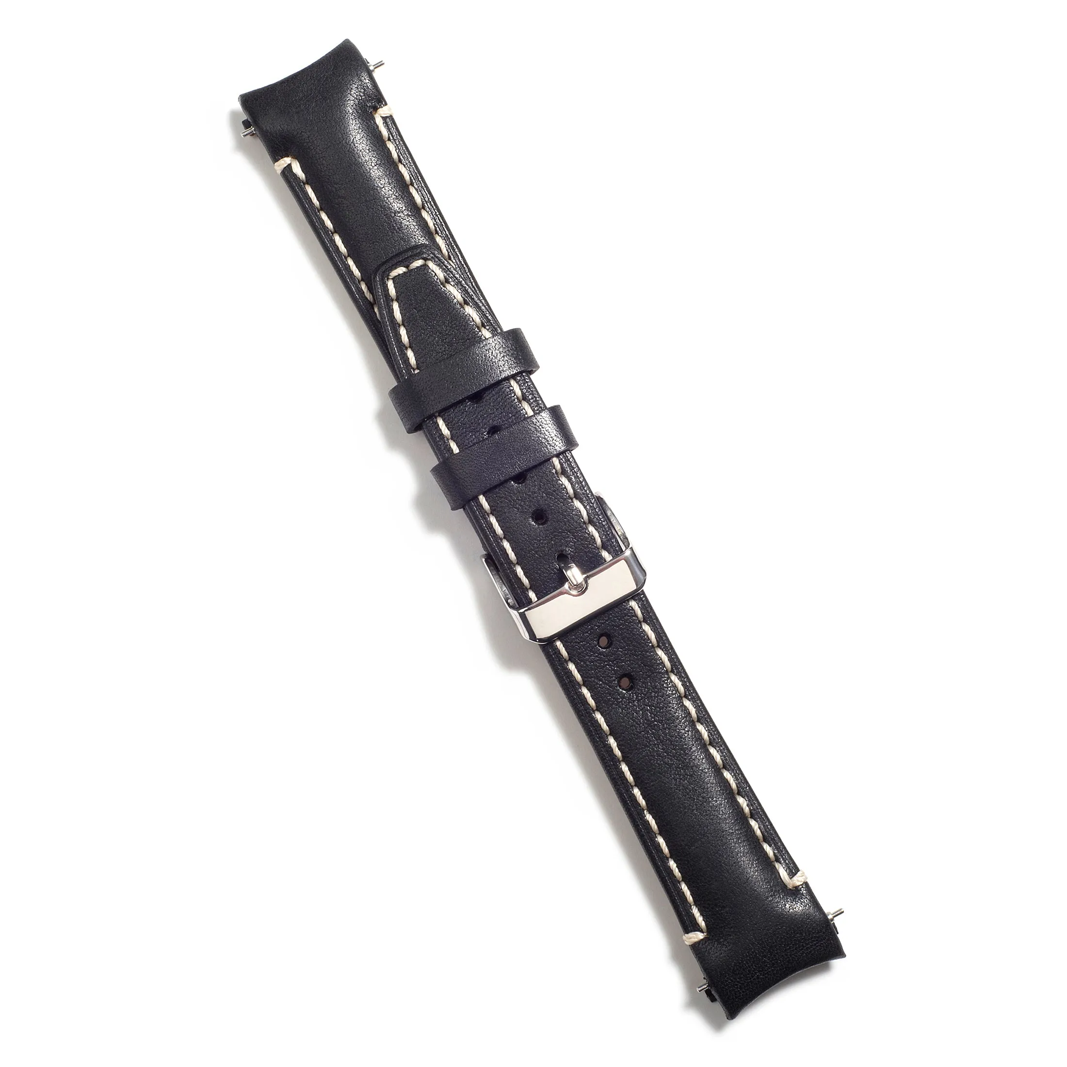 Curved End Leather Strap for Rolex Submariner with Tang Buckle