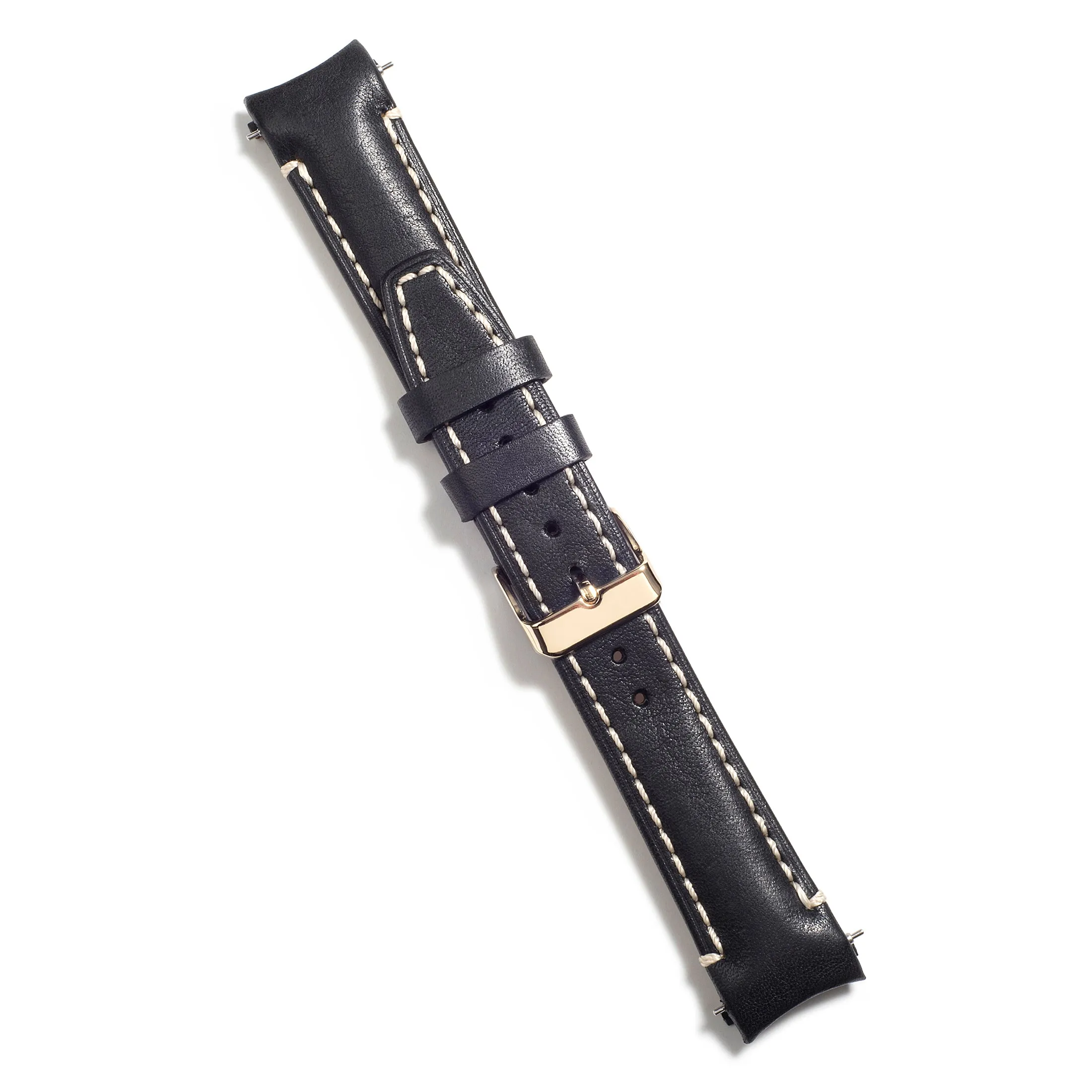 Curved End Leather Strap for Rolex Submariner with Tang Buckle