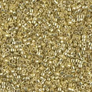 DB 412, Galvanized Very Yellow Gold,  Miyuki Delica Beads, Size 11, 5 grams - Seed Bead - Retail & Wholesale