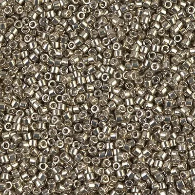 DB 436, Pewter, Galvanized, Transparent, Dyed- Miyuki Delica Beads, Size 11, 5 grams - Seed Bead - Retail & Wholesale