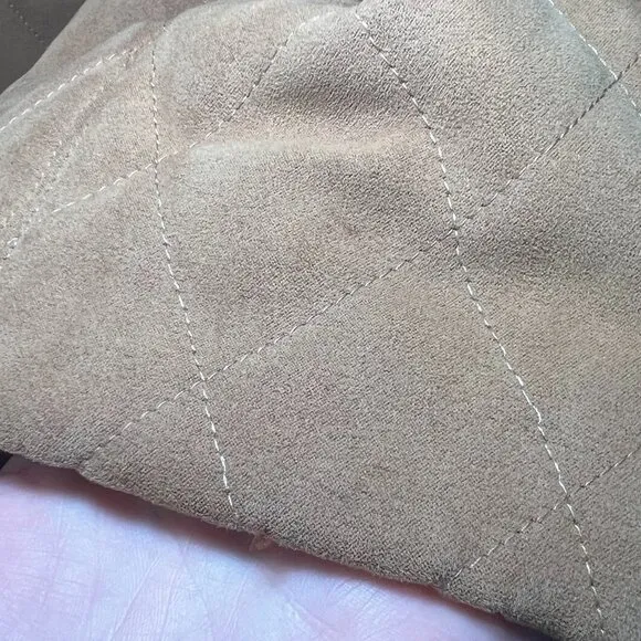 DELLE CELLE Italian Giaccone Quilted Long Jacket Size L