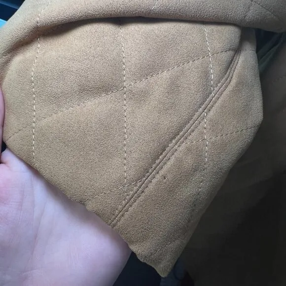 DELLE CELLE Italian Giaccone Quilted Long Jacket Size L