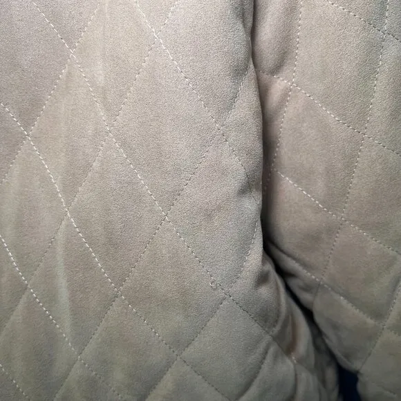 DELLE CELLE Italian Giaccone Quilted Long Jacket Size L