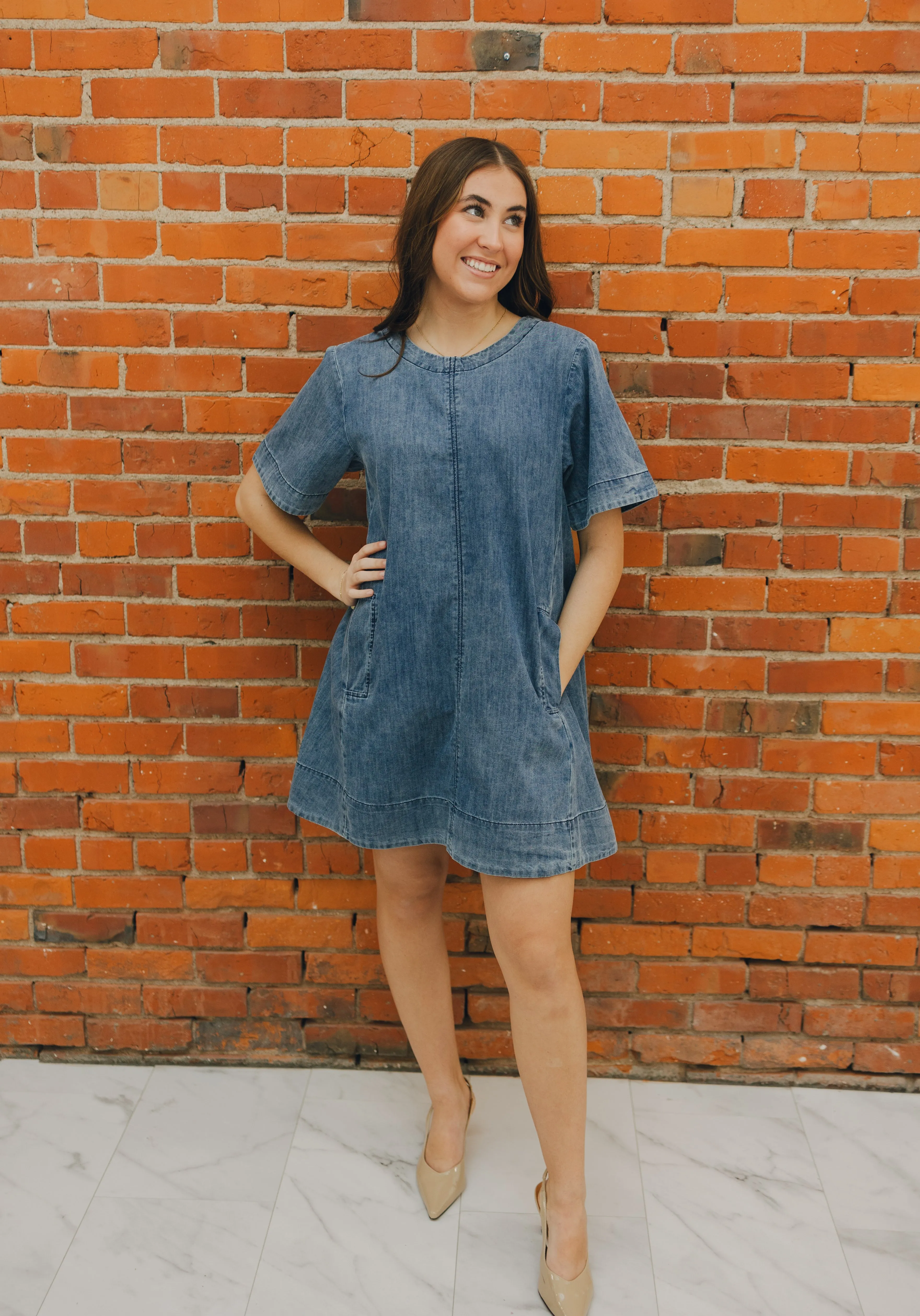 Denim Pocket Dress