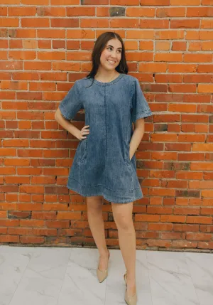 Denim Pocket Dress