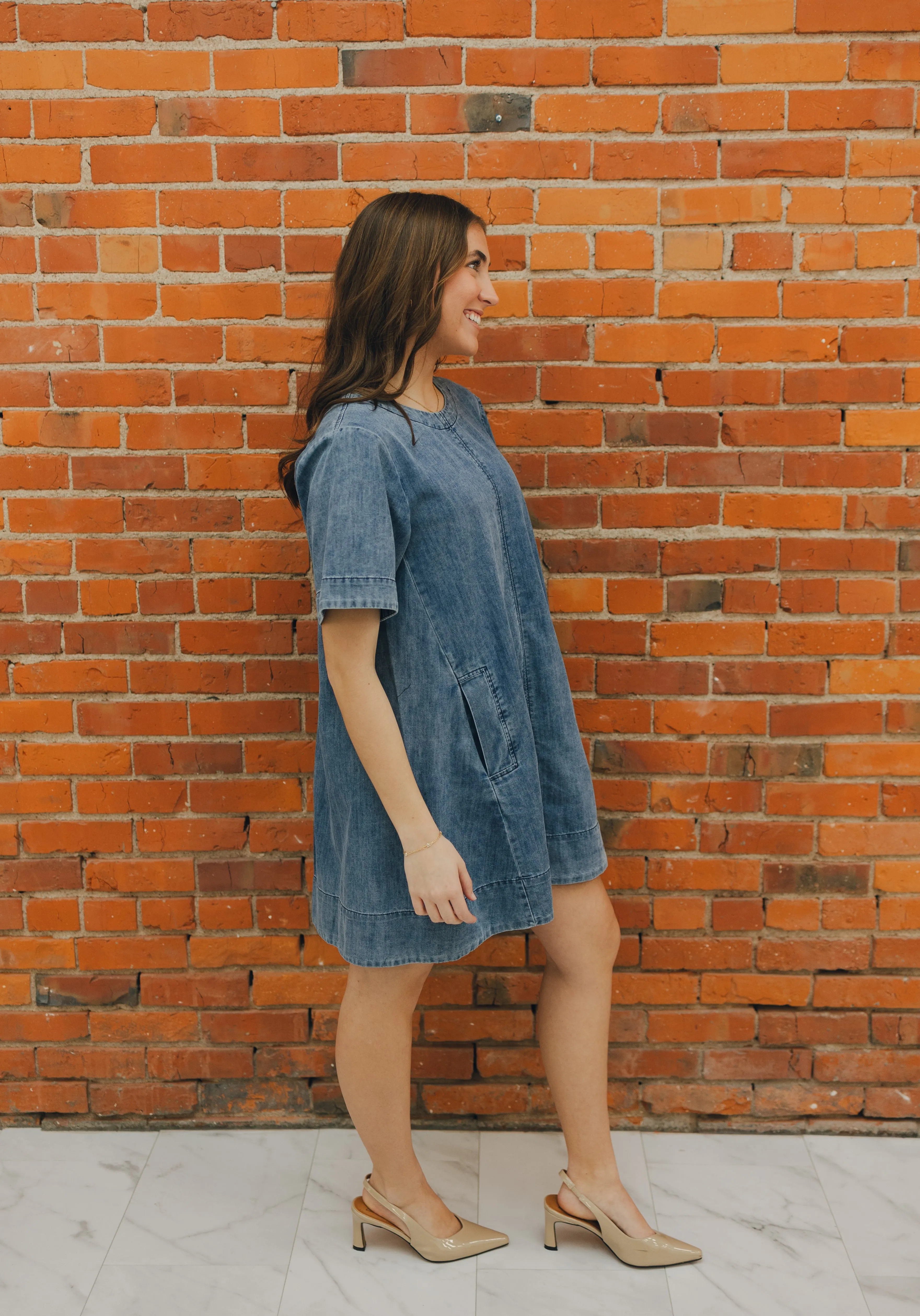 Denim Pocket Dress