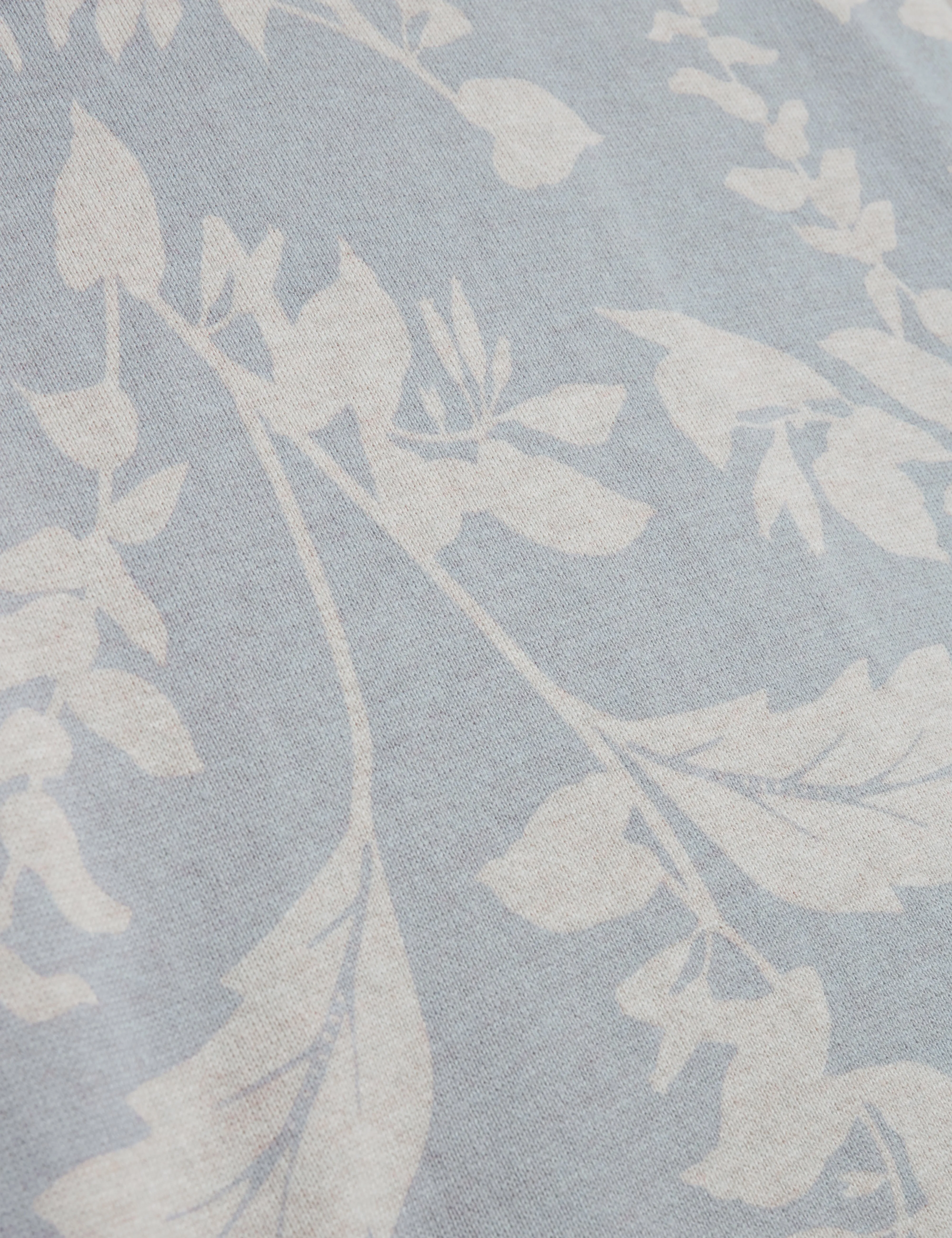 Dennio Short Sleeve Printed Floral T-Shirt Lt-Blue