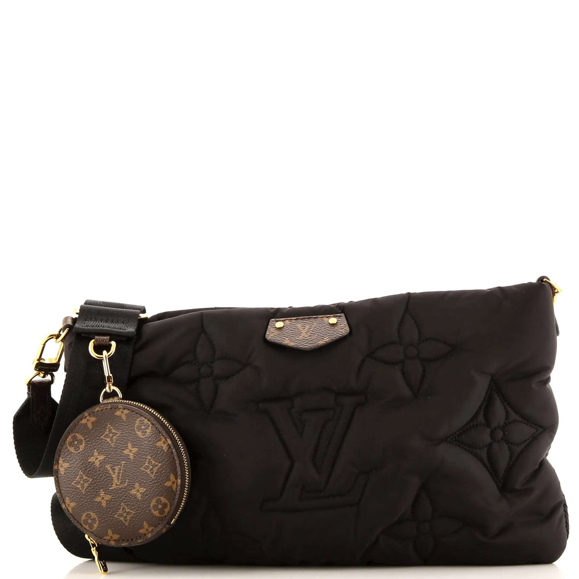 Designer Maxi Multi Pochette Accessoires Monogram Quilted Econyl Nylon
