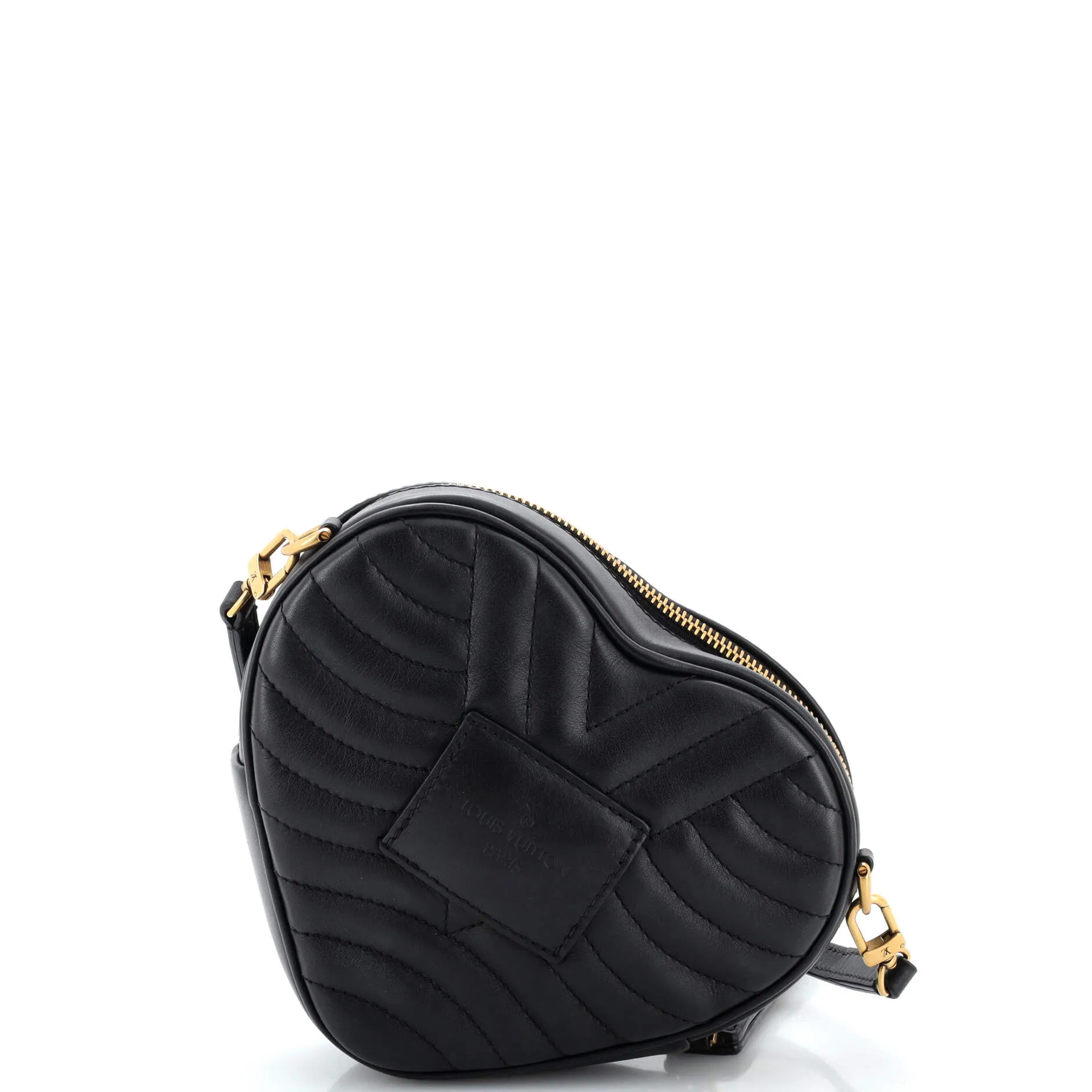 Designer New Wave Heart Crossbody Bag Quilted Leather