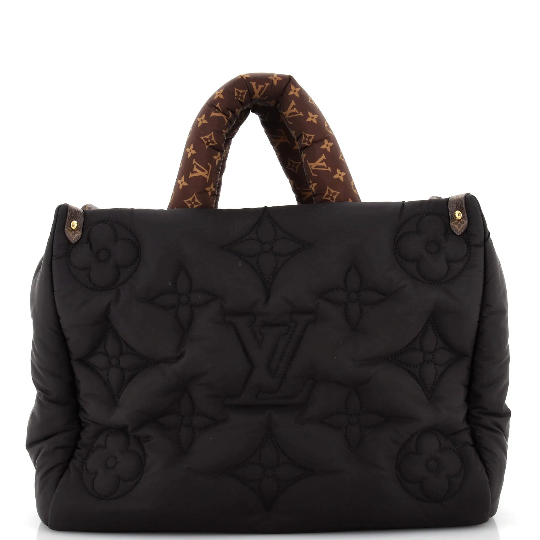 Designer Pillow OnTheGo Tote Monogram Quilted Econyl Nylon MM
