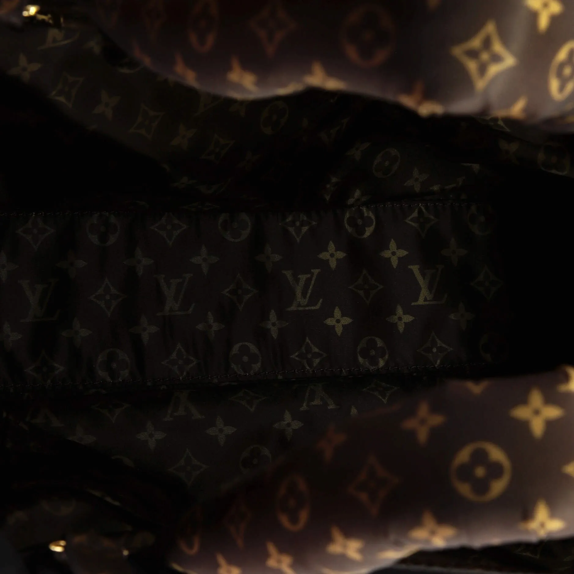 Designer Pillow OnTheGo Tote Monogram Quilted Econyl Nylon MM