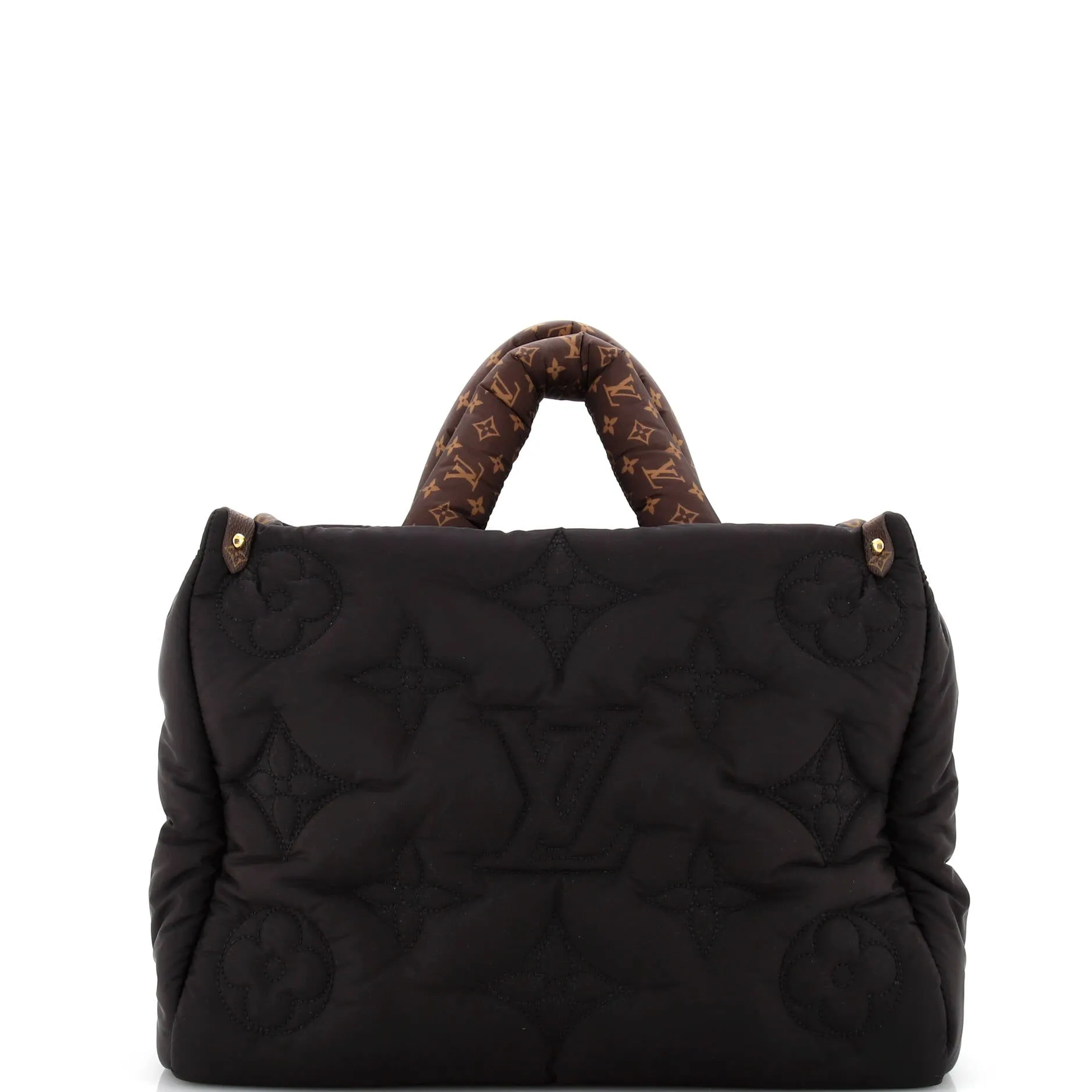 Designer Pillow OnTheGo Tote Monogram Quilted Econyl Nylon MM
