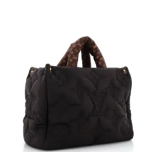 Designer Pillow OnTheGo Tote Monogram Quilted Econyl Nylon MM