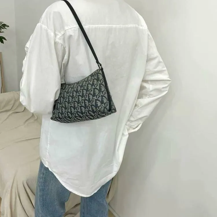 DIOR monogram navy handbag