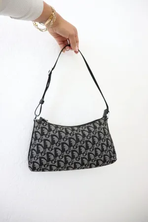 DIOR monogram navy handbag