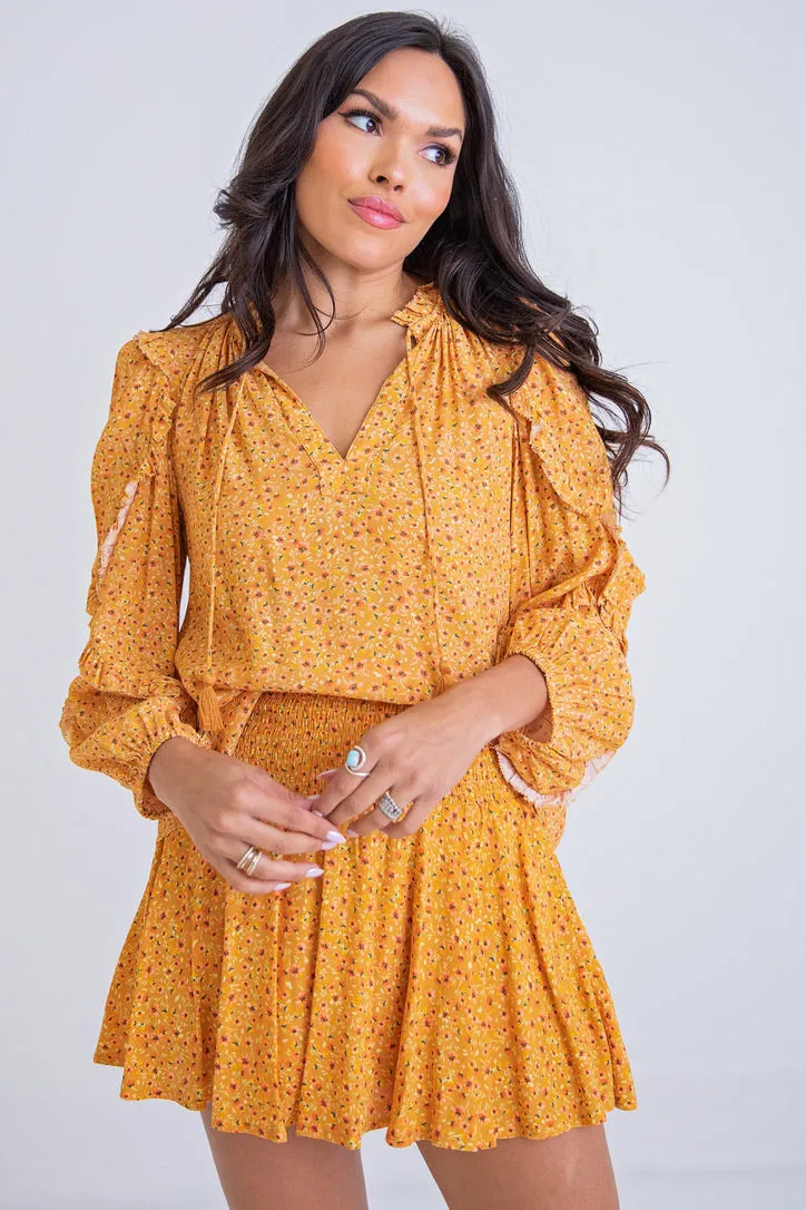 Ditzy Floral Smock Skort