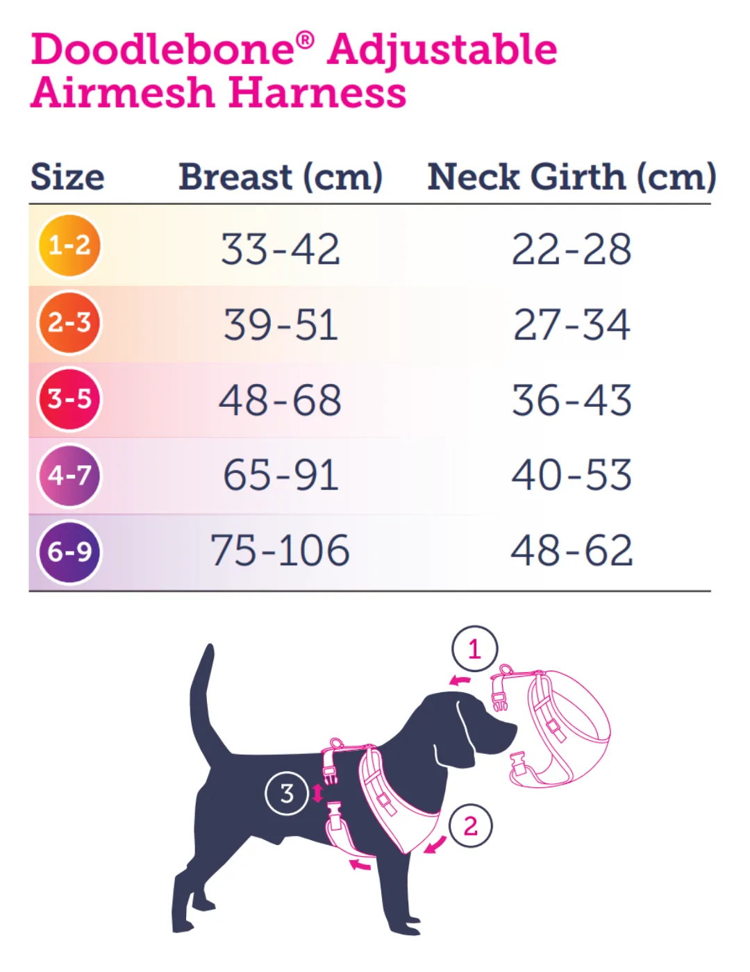 DoodleBone AirMesh Harness Retro