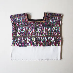 Embroidered Huipil Multicolor/White (4-6Y)