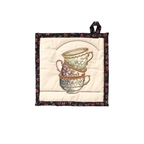 Embroidered Potholders and Hot Pads