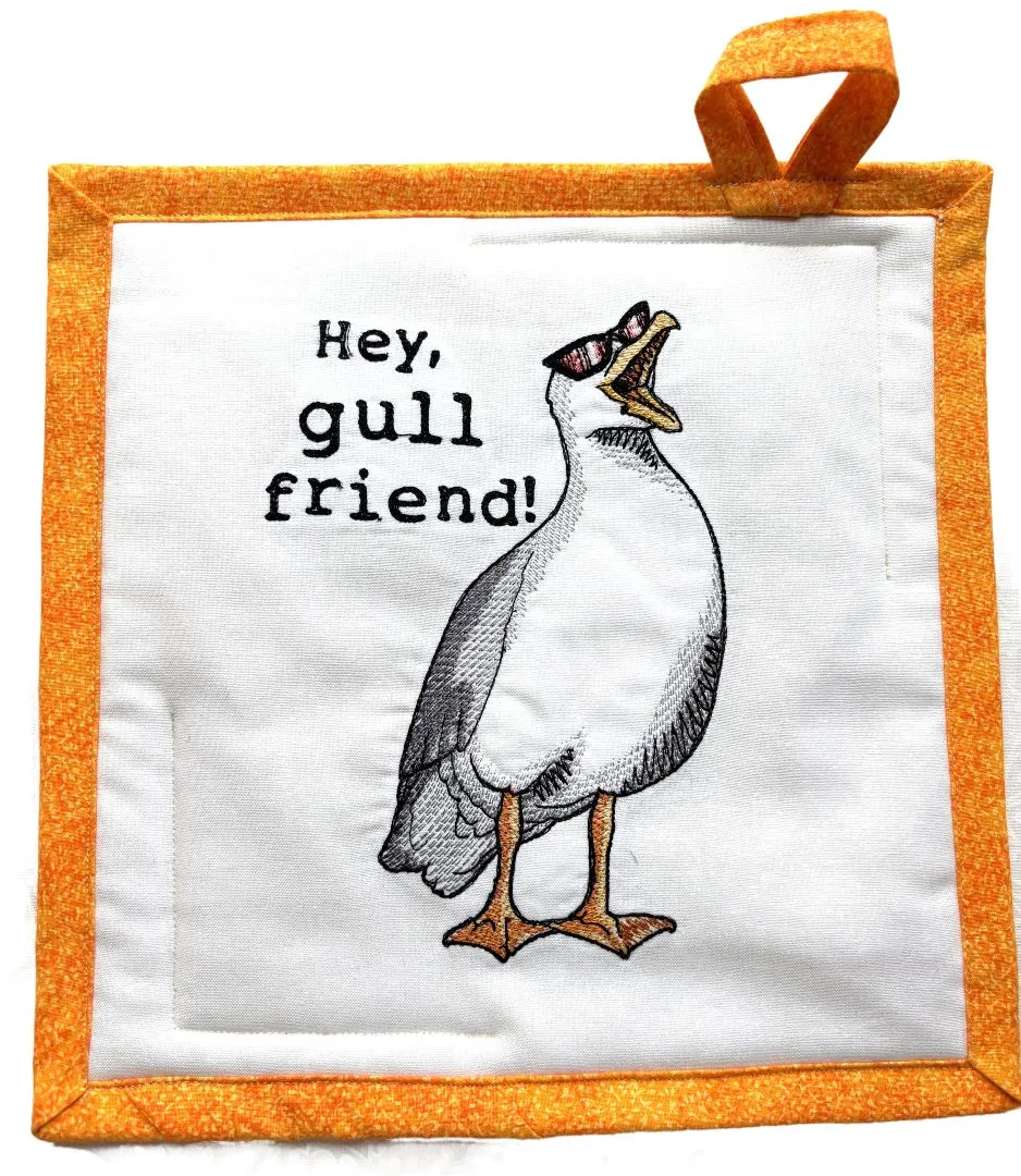 Embroidered Potholders and Hot Pads