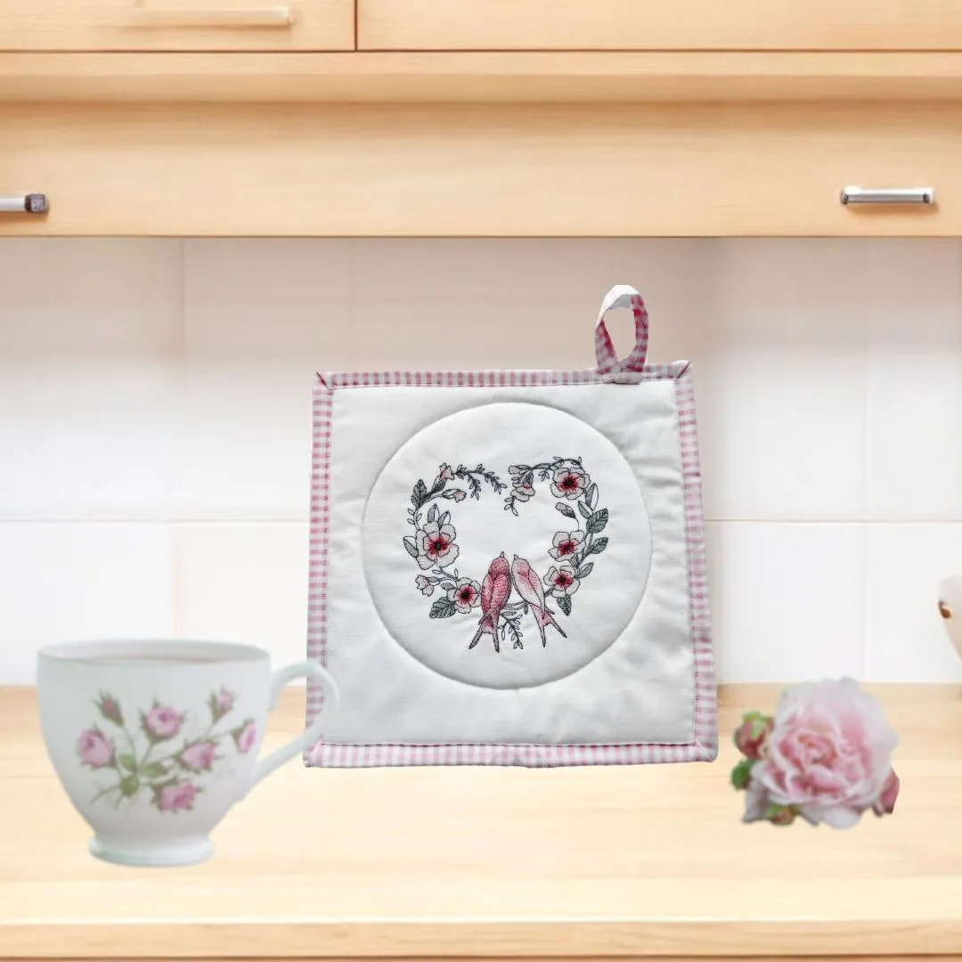 Embroidered Potholders and Hot Pads