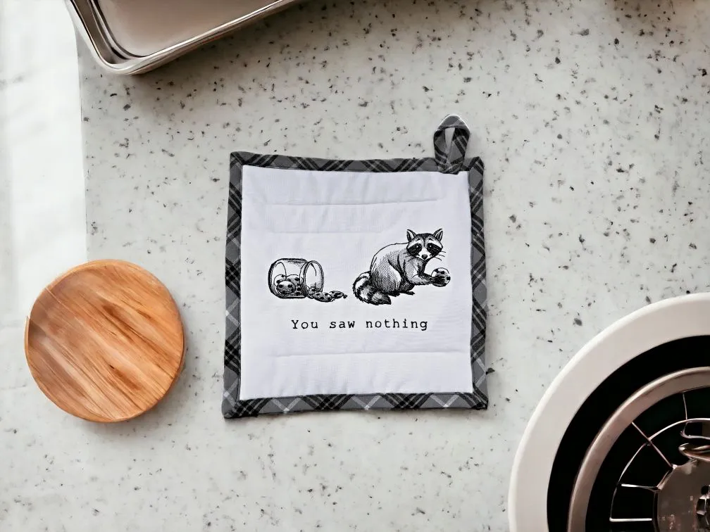 Embroidered Potholders and Hot Pads