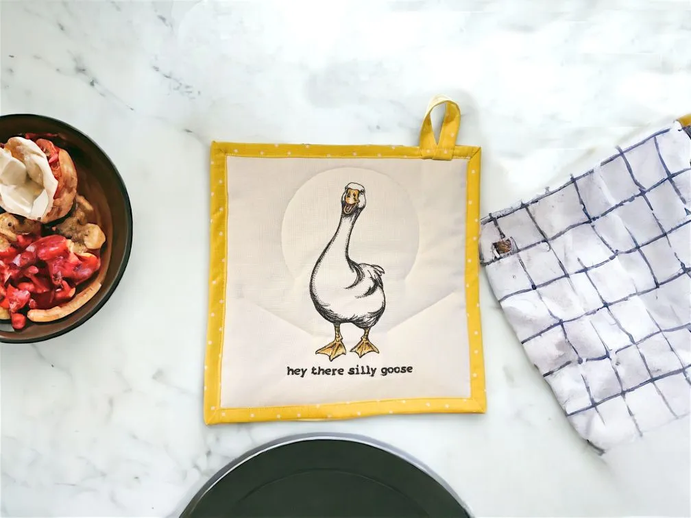 Embroidered Potholders and Hot Pads