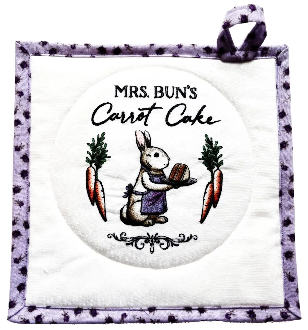 Embroidered Potholders and Hot Pads