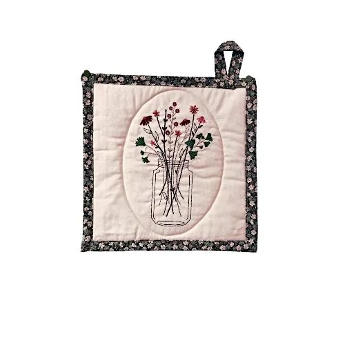 Embroidered Potholders and Hot Pads