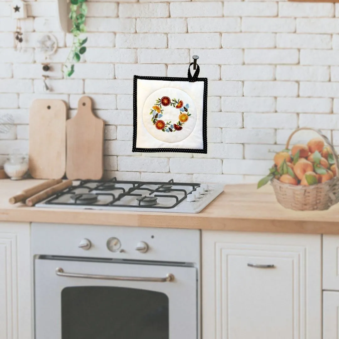 Embroidered Potholders and Hot Pads