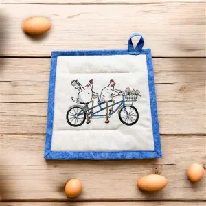 Embroidered Potholders and Hot Pads