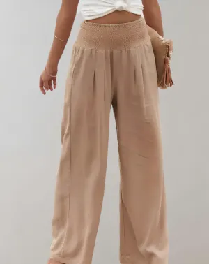 Erica | Wide Pleat Pants | Elegant Casual Style | Lightweight Fabric