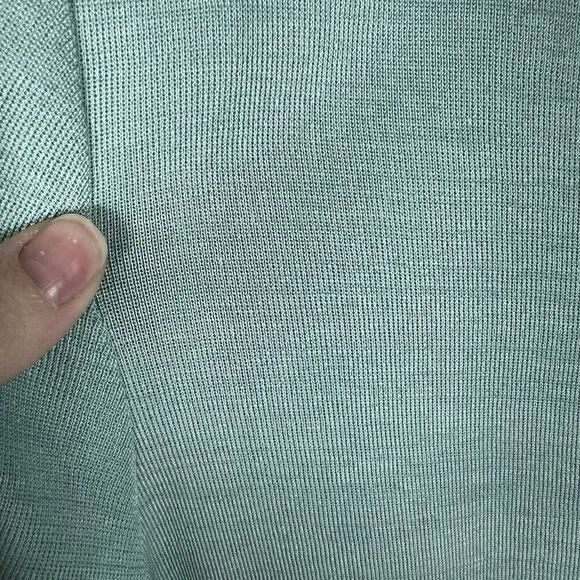 Exclusively Misook Blue Cardigan Sweater Women’s Size XL Shoulder Pads Vintage