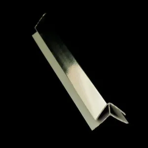 External Corner Trim Chrome Finish for 8mm Wall Panels 2.6m Long