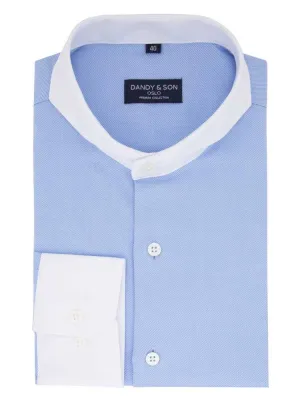 Extreme Cutaway Blue Premium Contrast Shirt