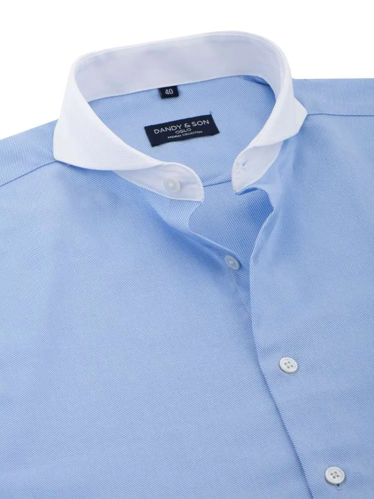 Extreme Cutaway Blue Premium Contrast Shirt