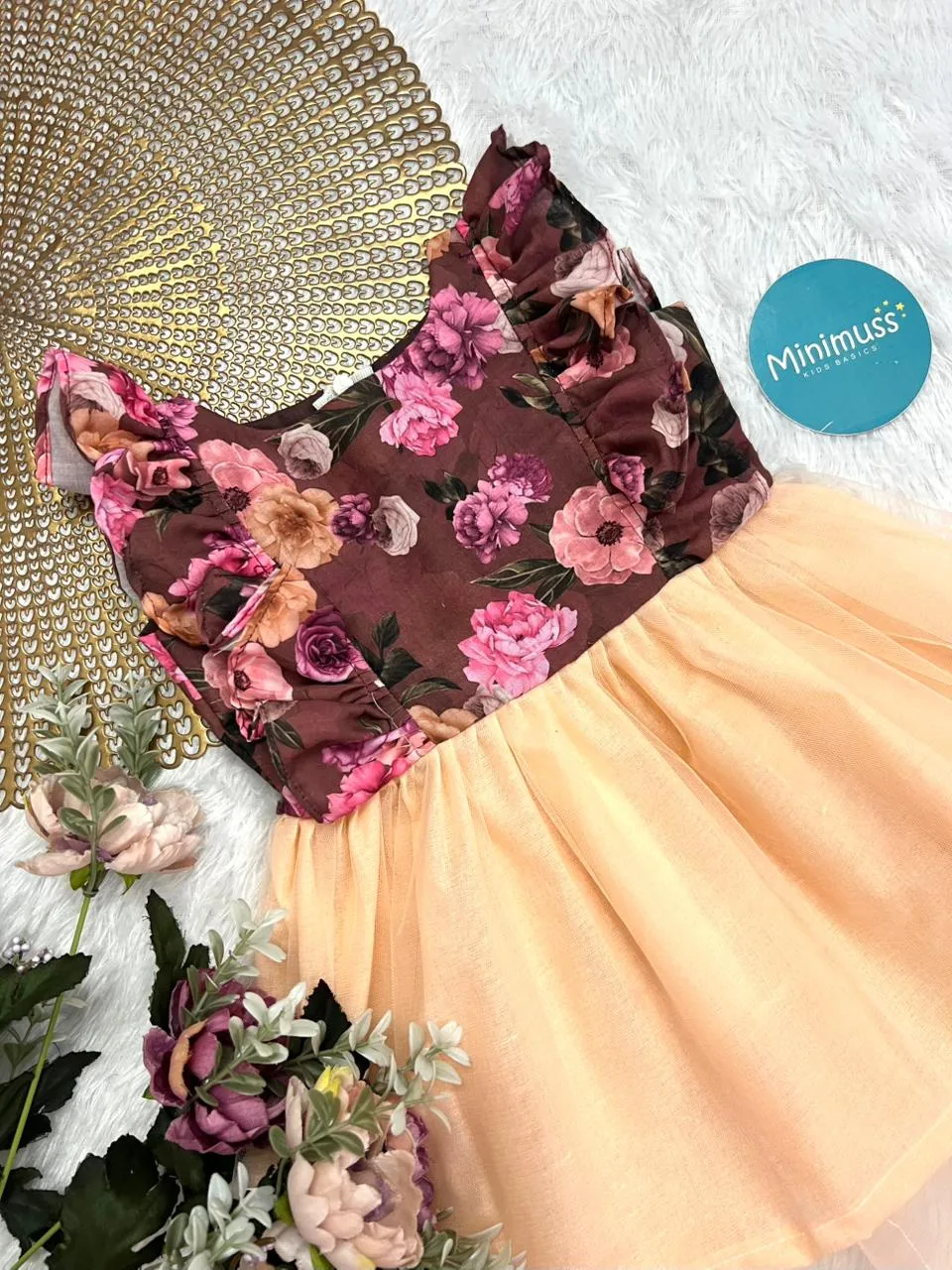 FAIRYTALE- F02 BROWN PEACH FROCK