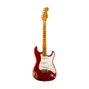 Fender Custom Shop Fat 1964 Stratocaster Relic, Flame Maple FB, Aged Candy Apple Red/Orange Sparkle