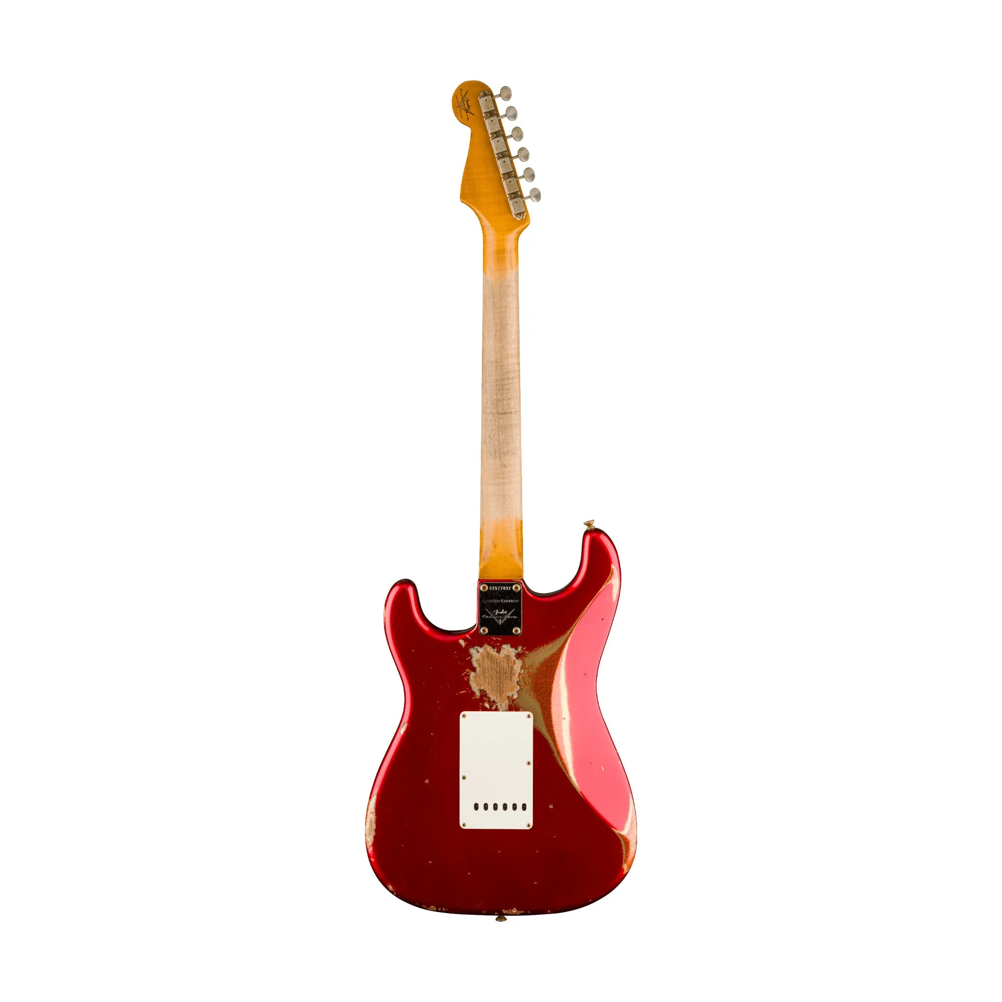 Fender Custom Shop Fat 1964 Stratocaster Relic, Flame Maple FB, Aged Candy Apple Red/Orange Sparkle
