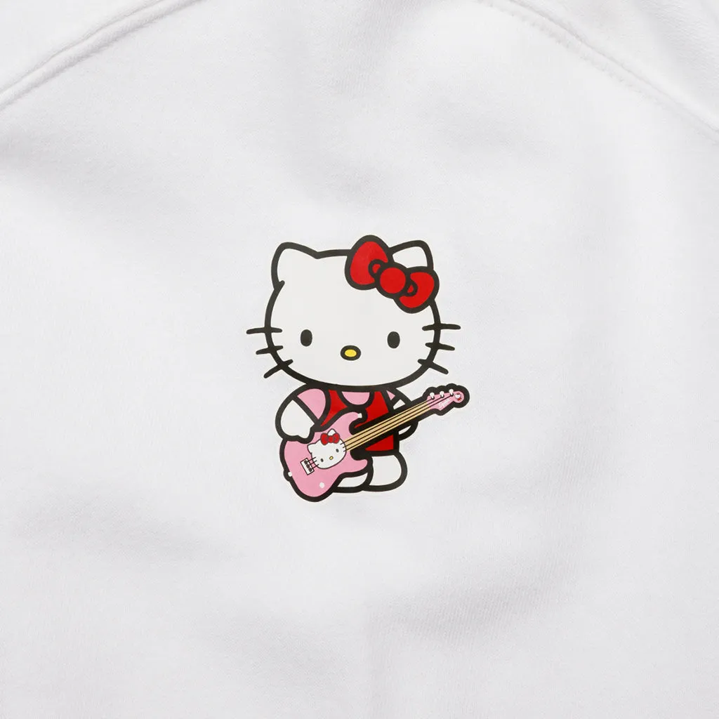 Fender Hello Kitty SL Logo White Hoodie Medium