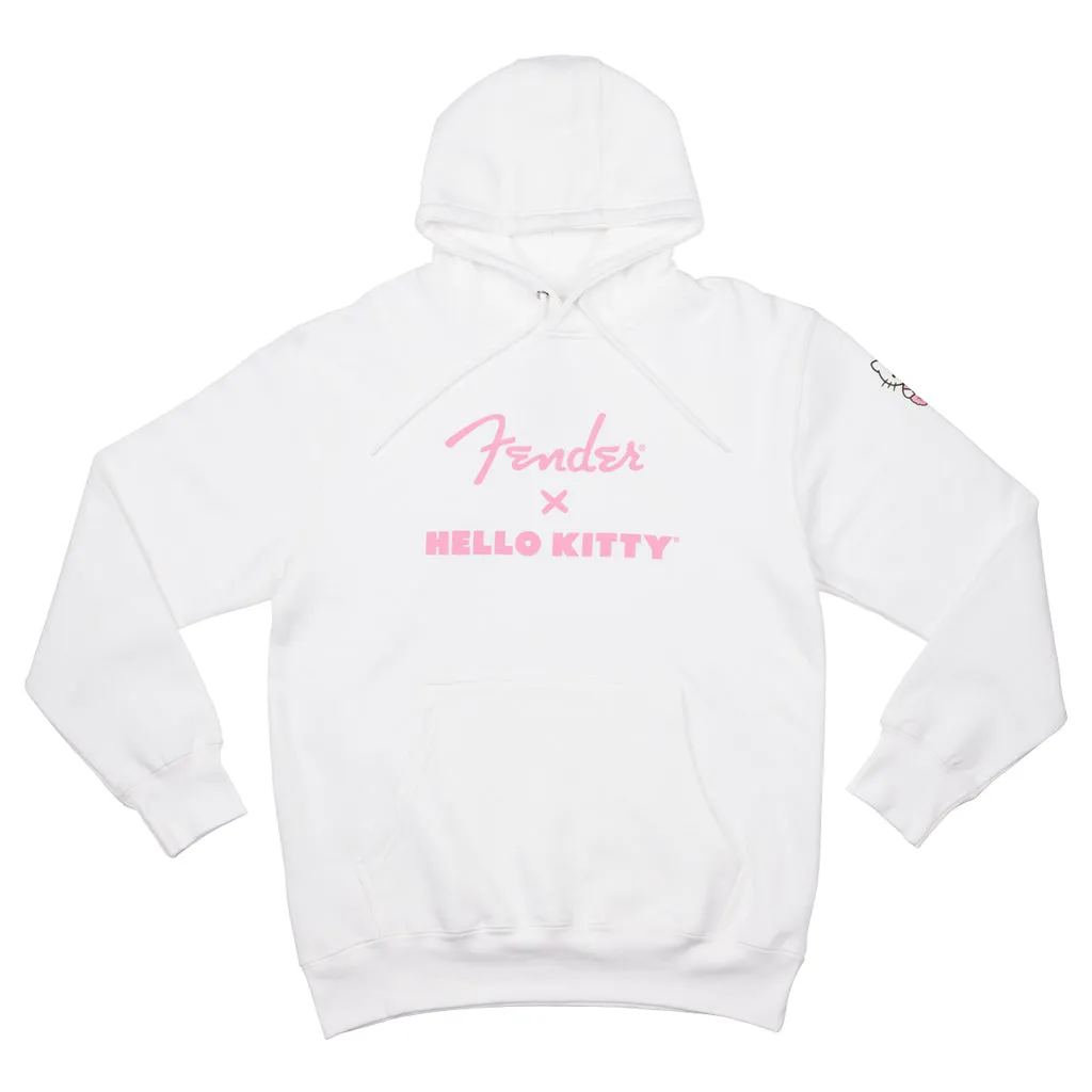 Fender Hello Kitty SL Logo White Hoodie Medium