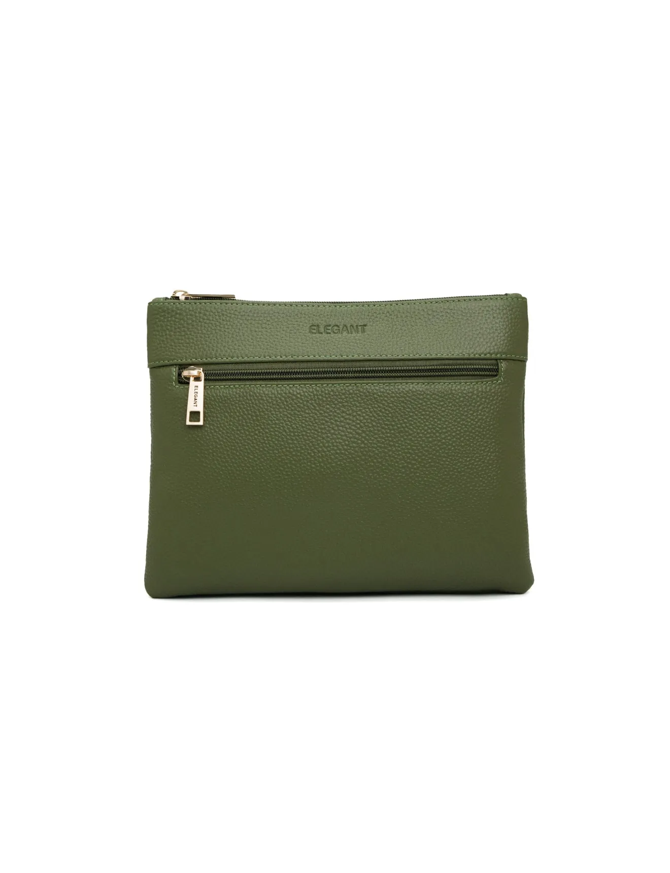 FLYNN LEATHER CROSS BODY BAG-E1-0832-OLIVE