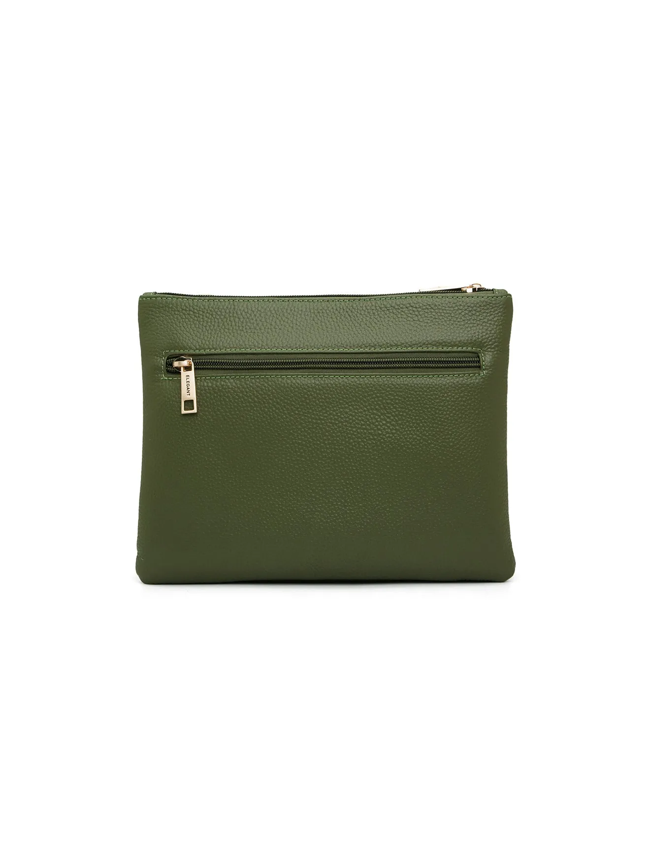 FLYNN LEATHER CROSS BODY BAG-E1-0832-OLIVE