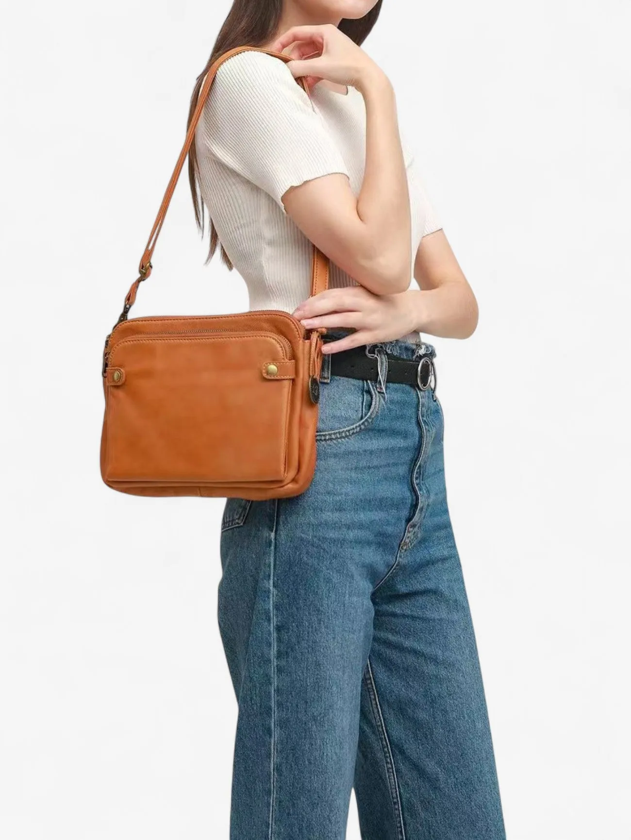 Foxes | Women's Vintage Small Shoulder Bag with Adjustable Strap
