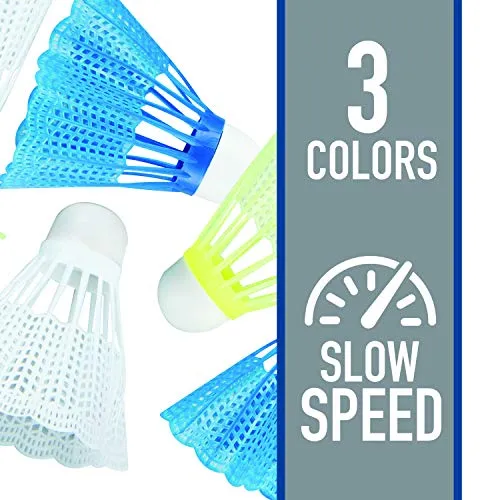 Franklin Sports Birdies Shuttlecock (6-Pack), 1/White