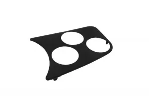 GAUGE READY PANEL, 3 HOLE, BLACK