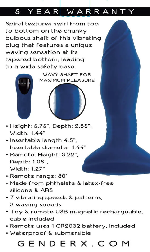 Gender X Sway With Me Massager - Navy Blue
