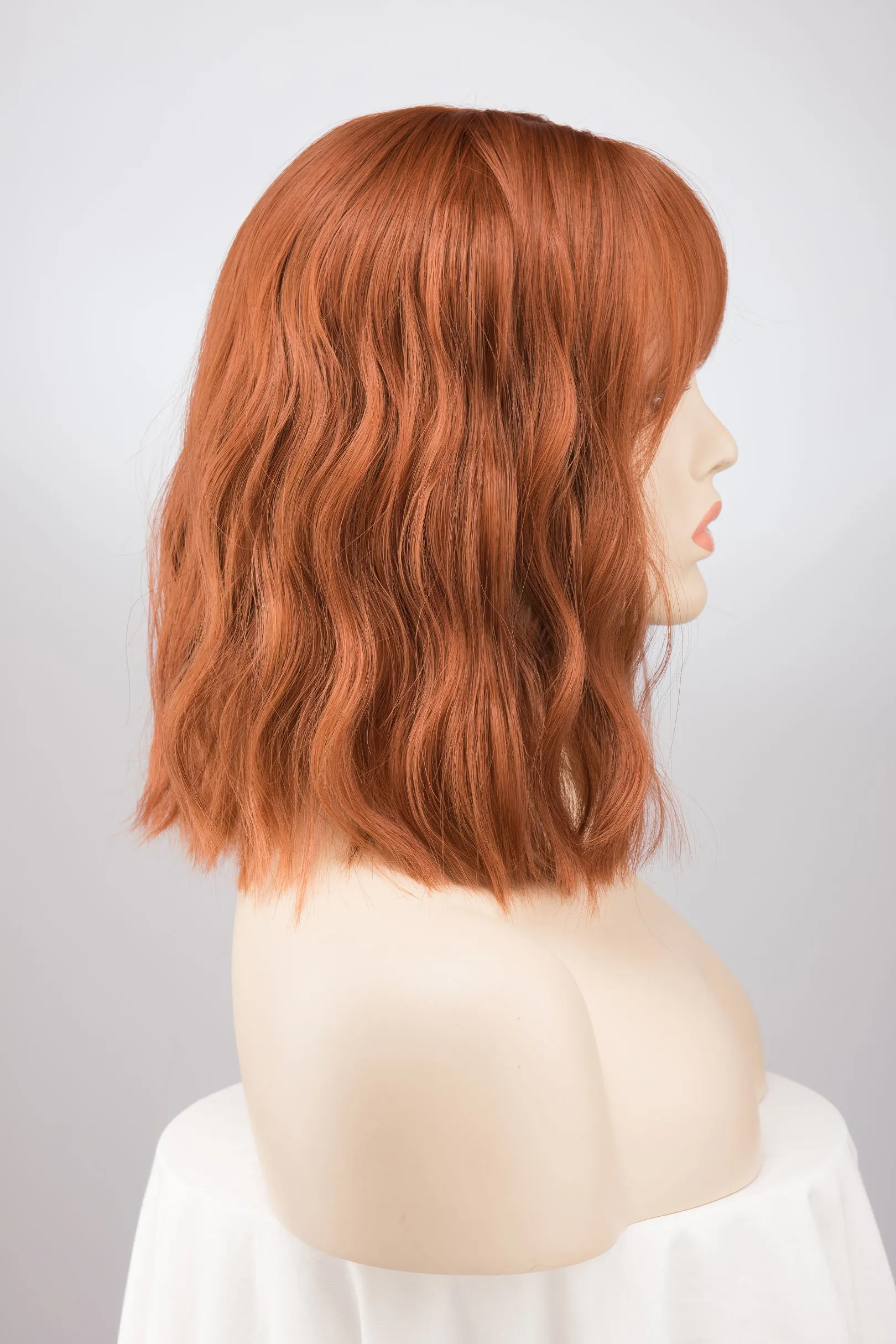 Ginger Orange Wavy Bob Wig Aisling