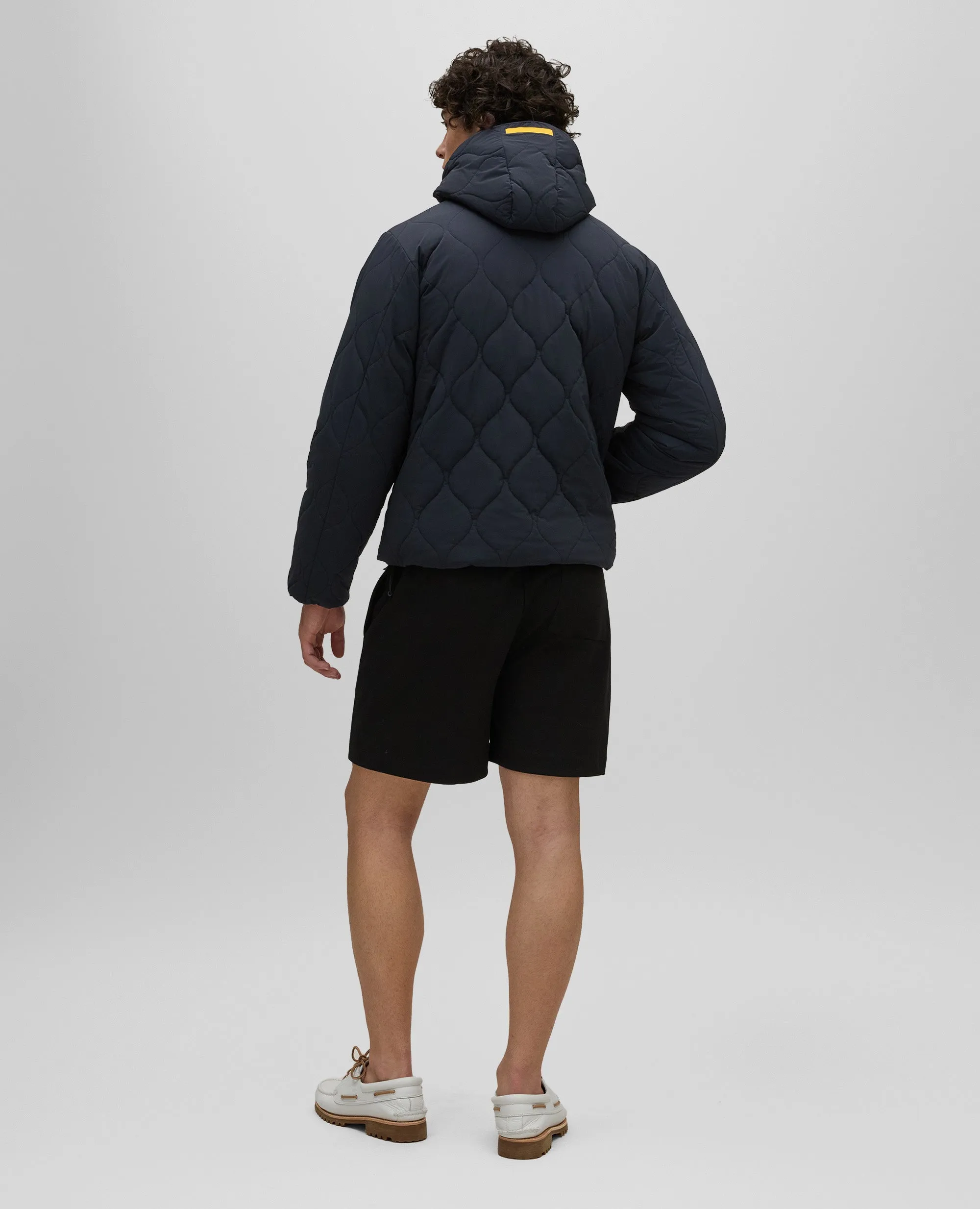 GIUBBOTTO IN NYLON BI STRETCH IDROREPELLENTE - NAVY
