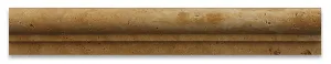 Gold / Yellow 2" X 12" Travertine Ogee Chair Rail Liner Trim